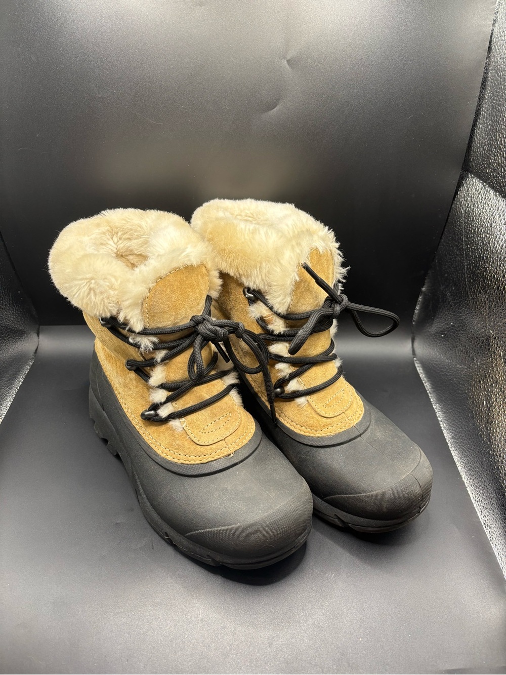 Sorel Snow Angel Lace Winter Boots NL1810-234 Tan Waterproof Boots Womens Size 5